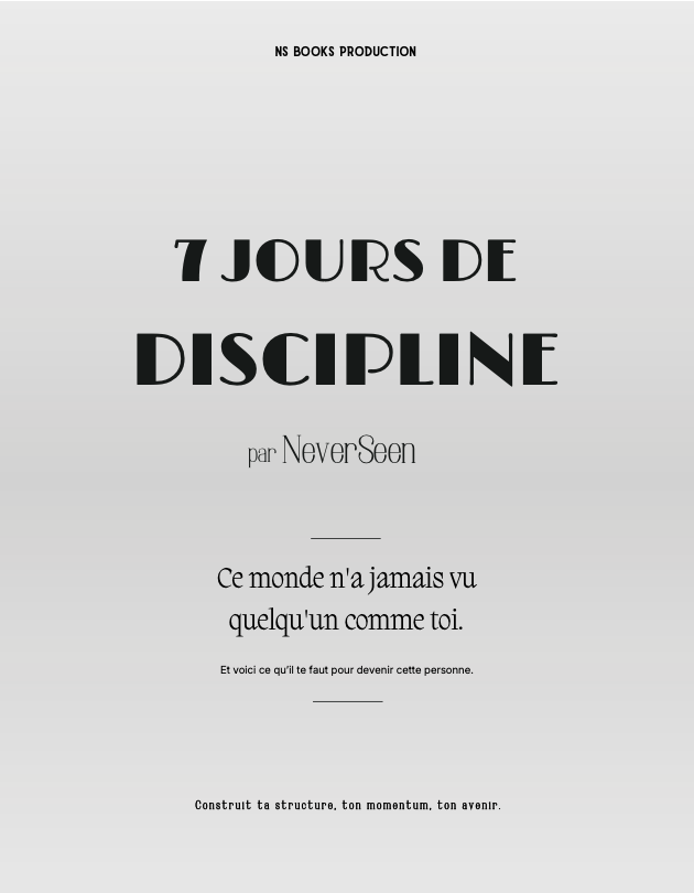 Couverture 7 jours de discipline